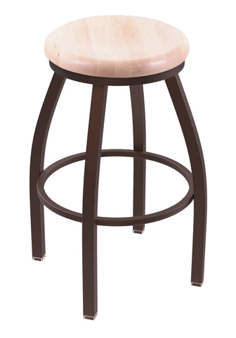 802 Misha Swivel Bar Stool Natural Maple