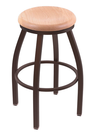 802 Misha Swivel Bar Stool Natural Oak