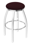 802 Misha Swivel Bar Stool Canter Bordeaux