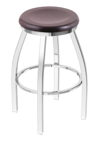 802 Misha Swivel Bar Stool Dark Cherry Maple