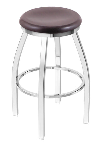 802 Misha Swivel Bar Stool Dark Cherry Oak