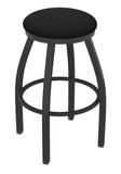 802 Misha Swivel Bar Stool Black Vinyl