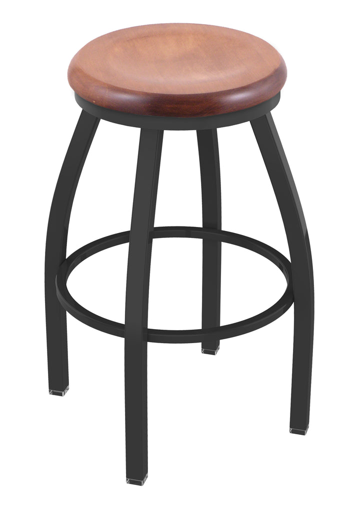 802 Misha Swivel Bar Stool Medium Maple