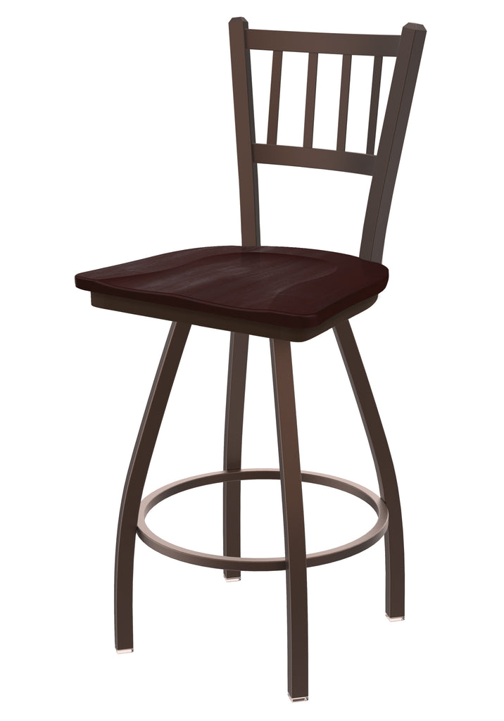 810 Contessa Swivel Stool Dark Cherry Maple