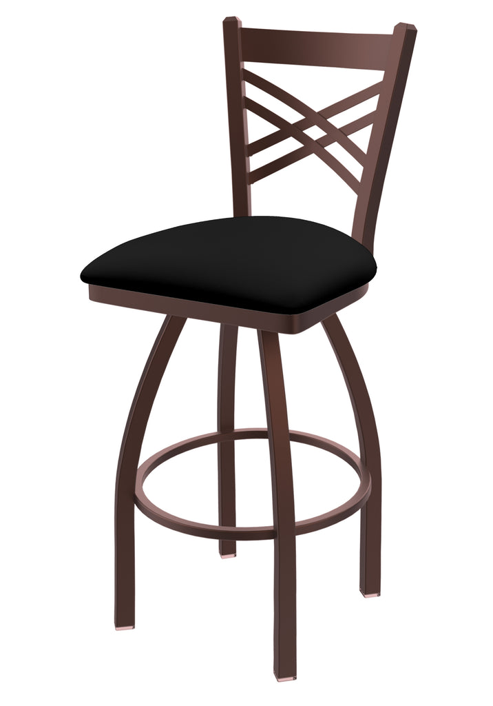 820 Catalina Swivel Stool Black Vinyl