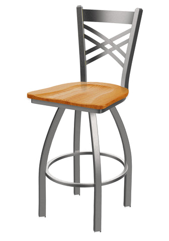 820 Catalina Swivel Stool Medium Oak