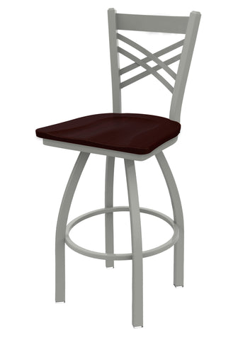 820 Catalina Swivel Stool Dark Cherry Oak