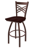 820 Catalina Swivel Stool Dark Cherry Oak