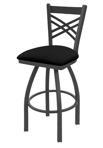 820 Catalina Swivel Stool Black Vinyl