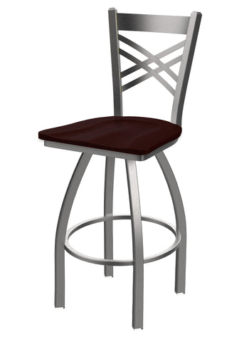 820 Catalina Swivel Stool Dark Cherry Oak