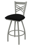 820 Catalina Swivel Stool Black Vinyl