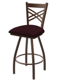 820 Catalina Swivel Stool Canter Bordeaux