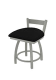 821 Catalina Low Back Swivel Vanity Stool Black Vinyl