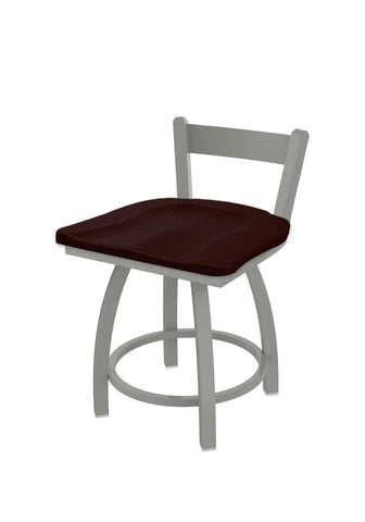 821 Catalina Low Back Swivel Vanity Stool Dark Cherry Oak