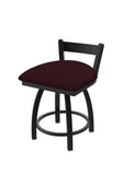 821 Catalina Low Back Swivel Vanity Stool Canter Bordeaux