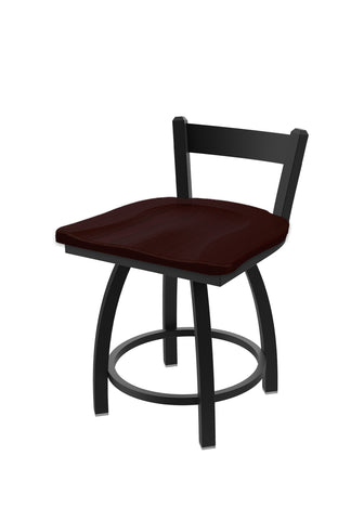 821 Catalina Low Back Swivel Vanity Stool Dark Cherry Oak