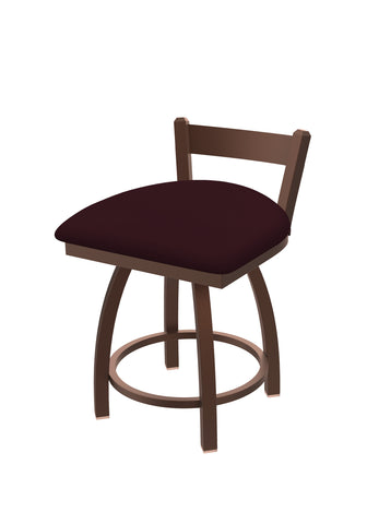 821 Catalina Low Back Swivel Vanity Stool Canter Bordeaux