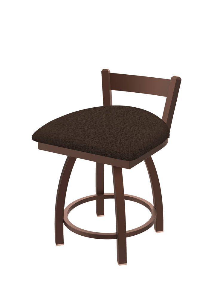 821 Catalina Low Back Swivel Vanity Stool Rein Coffee