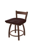 821 Catalina Low Back Swivel Vanity Stool Dark Cherry Maple