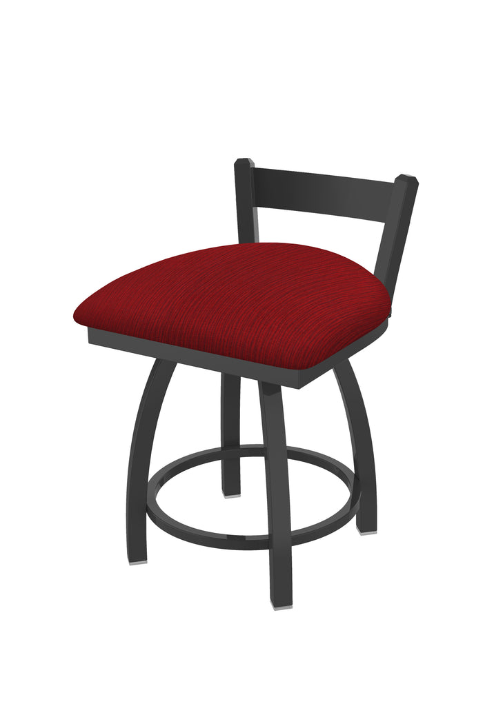 821 Catalina Low Back Swivel Vanity Stool Graph Ruby