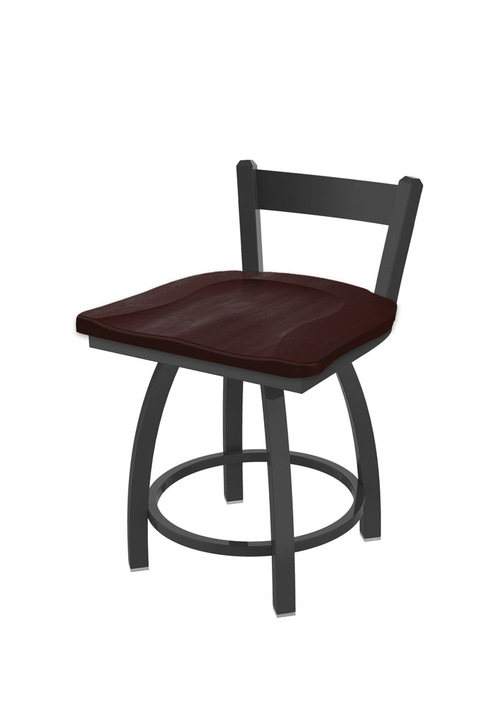 821 Catalina Low Back Swivel Vanity Stool Dark Cherry Maple