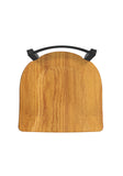 821 Catalina Low Back Swivel Vanity Stool Medium Oak