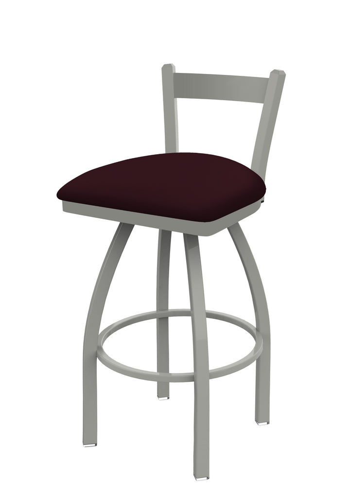 821 Catalina Low Back Swivel Stool Canter Bordeaux