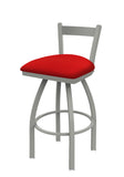 821 Catalina Low Back Swivel Stool Canter Red