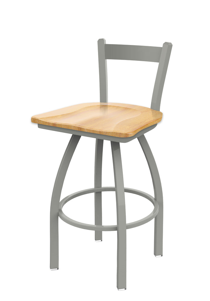 821 Catalina Low Back Swivel Stool Natural Maple