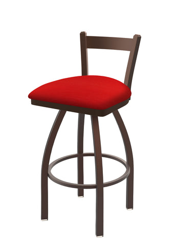 821 Catalina Low Back Swivel Stool Canter Red