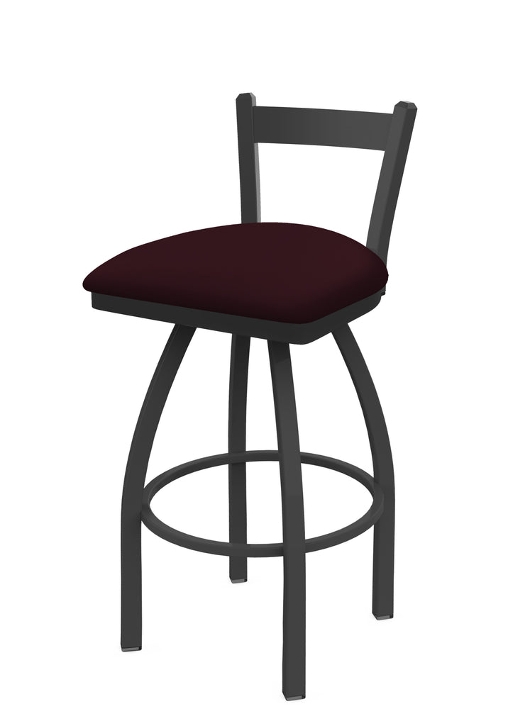 821 Catalina Low Back Swivel Stool Canter Bordeaux