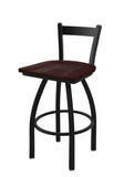 821 Catalina Low Back Swivel Stool Dark Cherry Maple