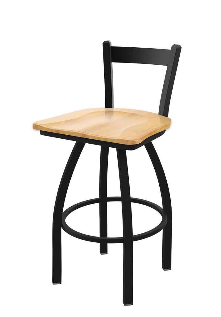 821 Catalina Low Back Swivel Stool Natural Maple