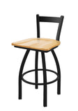 821 Catalina Low Back Swivel Stool Natural Oak