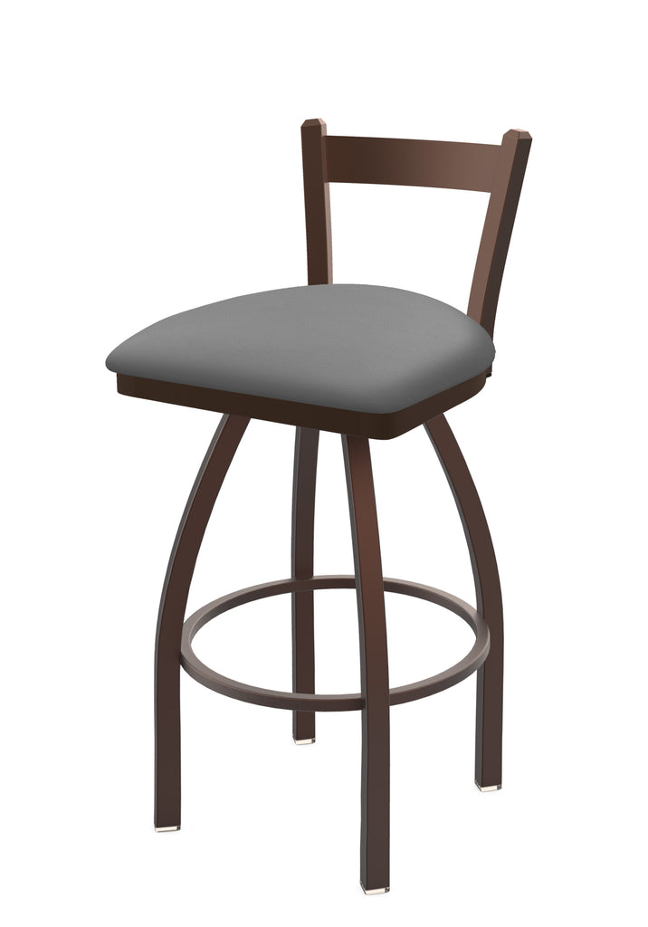 821 Catalina Low Back Swivel Stool Canter Folkstone Grey