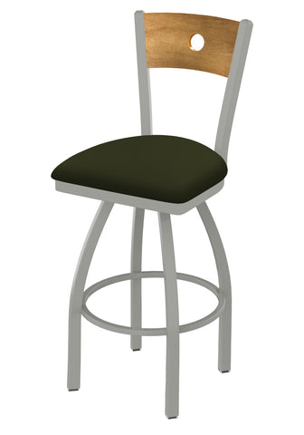 830 Voltaire Swivel Stool Canter Pine