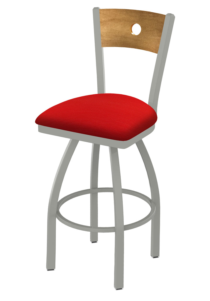 830 Voltaire Swivel Stool Canter Red