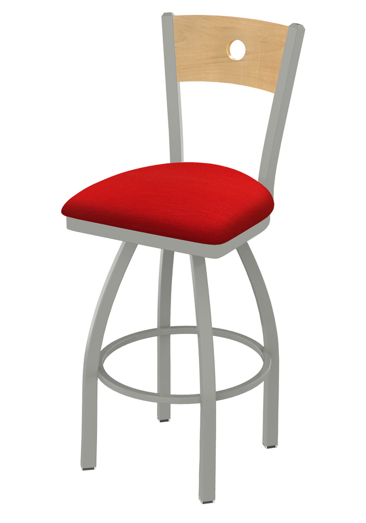 830 Voltaire Swivel Stool Canter Red