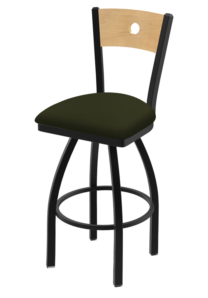 830 Voltaire Swivel Stool Canter Pine