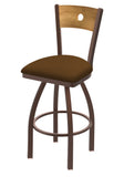 830 Voltaire Swivel Stool Canter Thatch