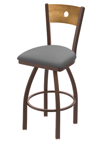 830 Voltaire Swivel Stool Canter Folkstone Grey