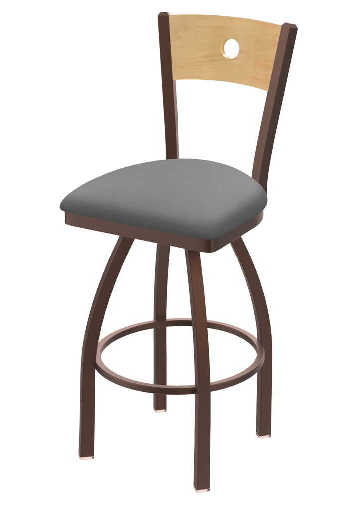 830 Voltaire Swivel Stool Canter Folkstone Grey