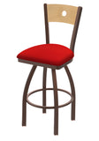 830 Voltaire Swivel Stool Canter Red