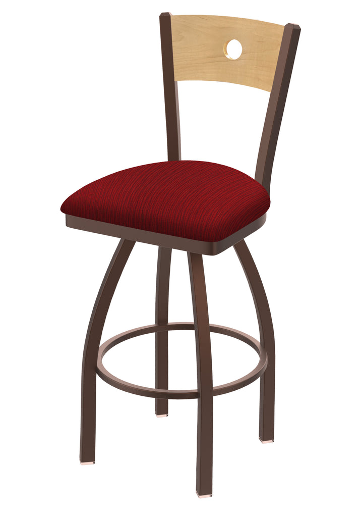 830 Voltaire Swivel Stool Graph Ruby