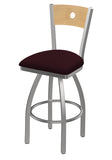 830 Voltaire Swivel Stool Canter Bordeaux