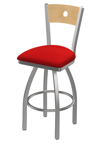 830 Voltaire Swivel Stool Canter Red