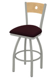 830 Voltaire Swivel Stool Canter Bordeaux