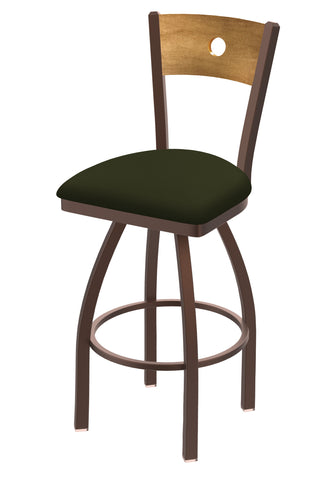 830 Voltaire Swivel Stool Canter Pine