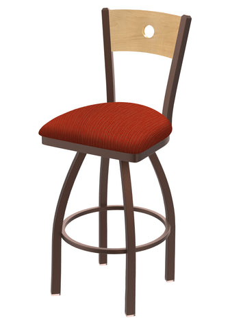 830 Voltaire Swivel Stool Graph Poppy