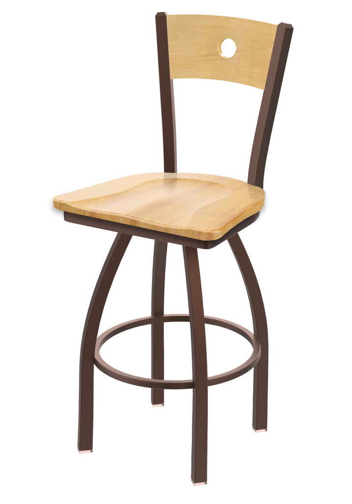 830 Voltaire Swivel Stool Natural Maple